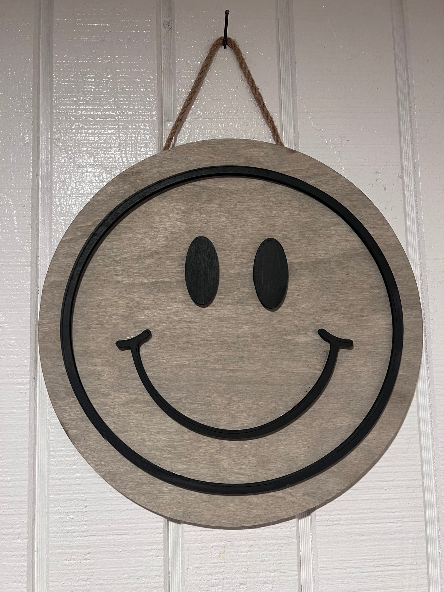 Smiley Face Round Sign