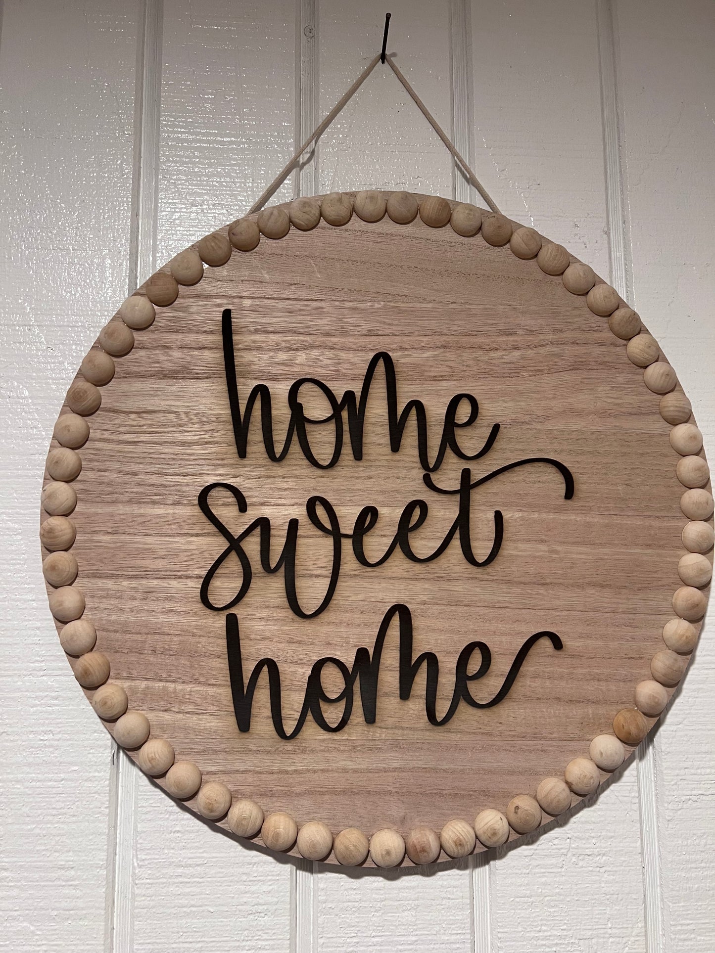 Engraved Round Sign